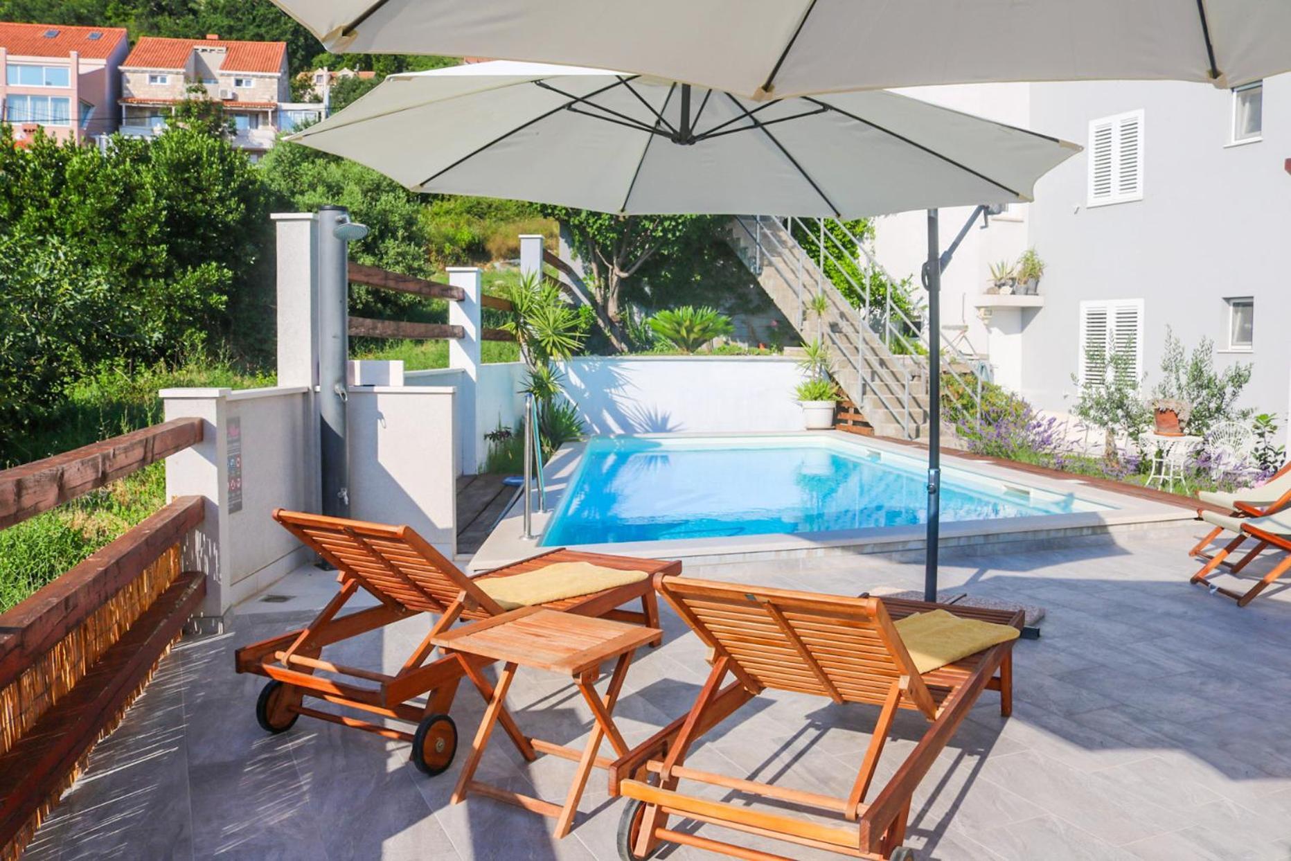 Villa My Rose With A Private Pool Mlini Ngoại thất bức ảnh