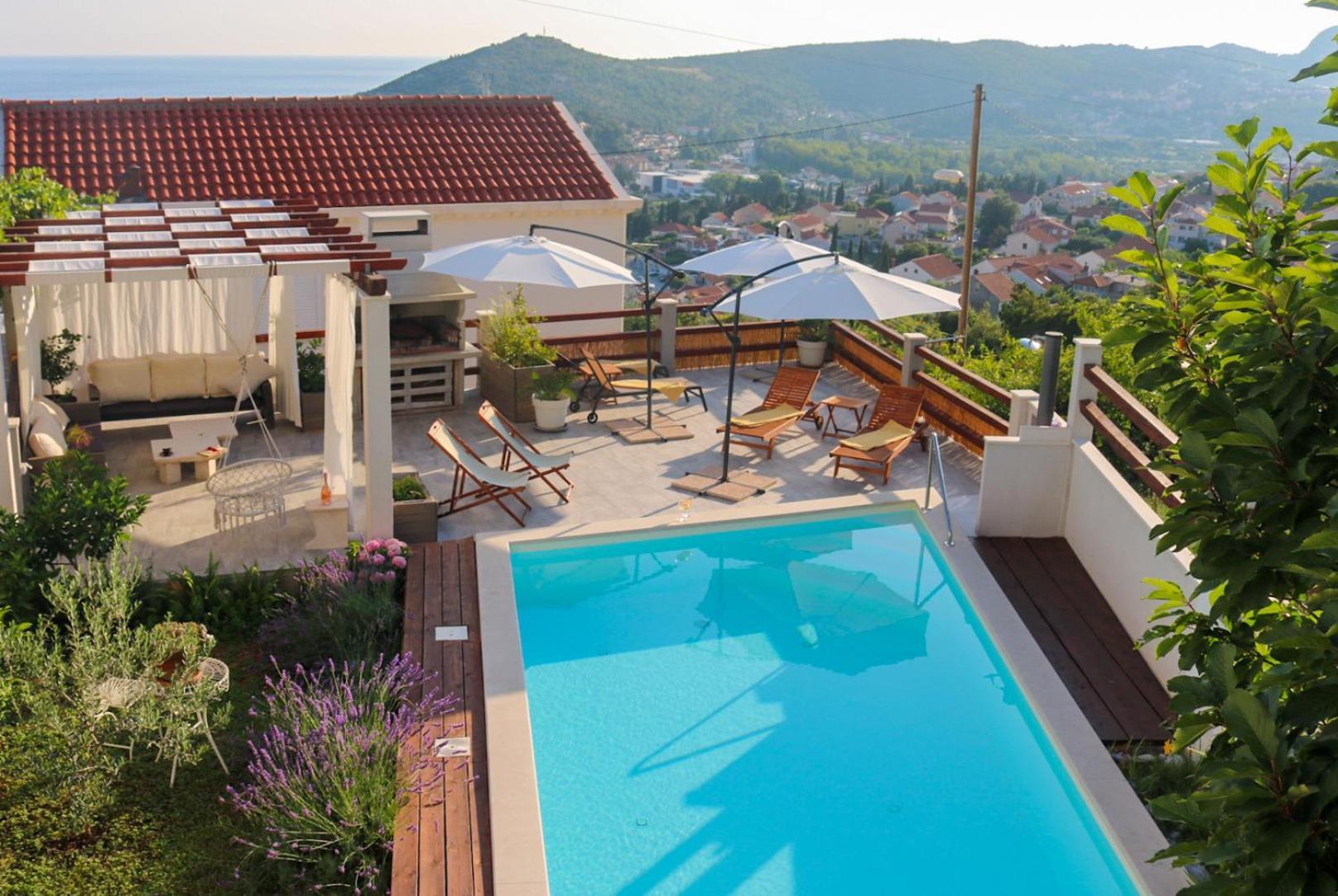 Villa My Rose With A Private Pool Mlini Ngoại thất bức ảnh